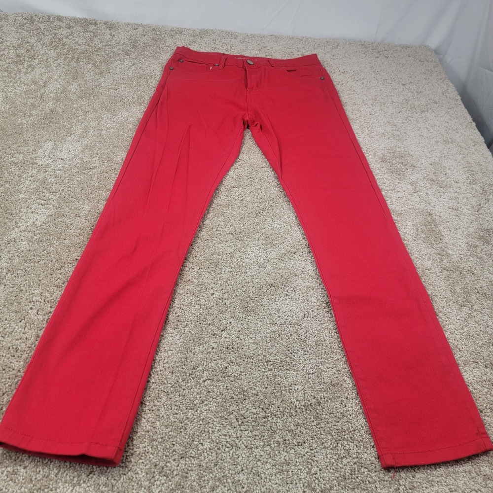The Next Movement Red Denim Jeans‎ Straight Leg Casual Pants Size 30